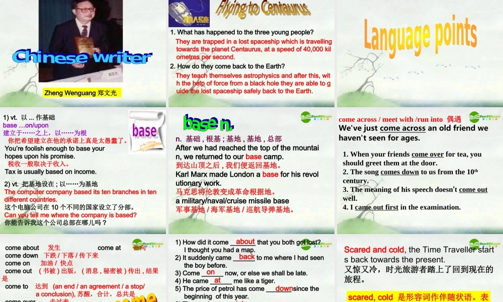 高中英语 Unit 3(Tomorrow s World)-Project课件 牛津译林版必修4 课件