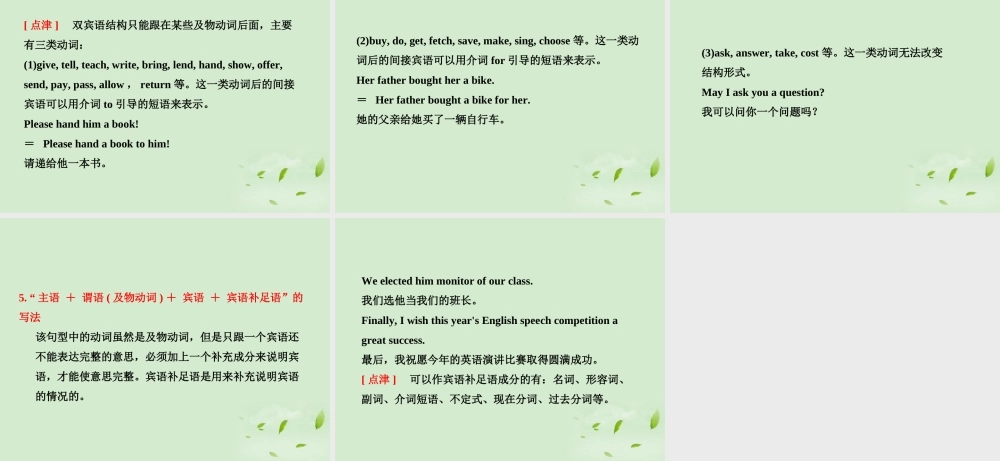 高考英语一轮复习 写作专题讲座 第一讲 简单句的写作与训练课件