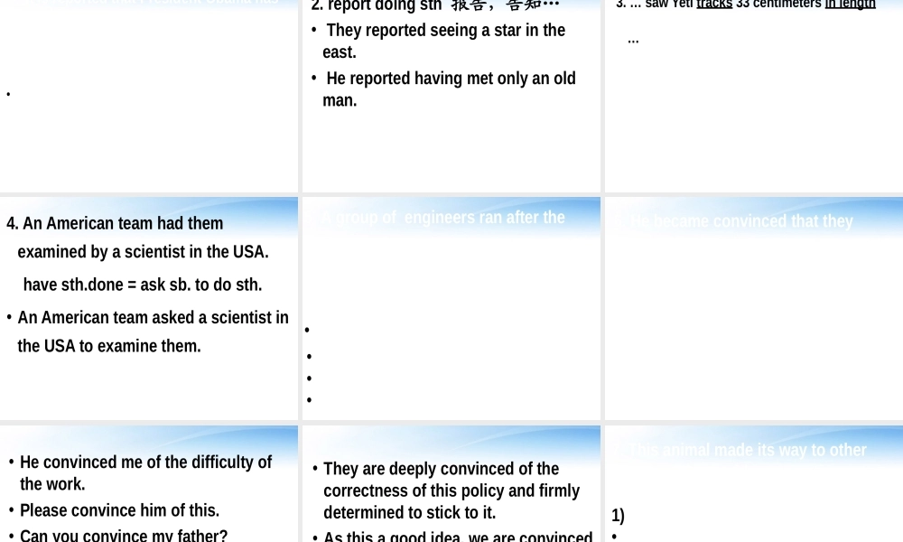 高一英语 Module2 Unit1 Tales of the unexplained Project课件 牛津版 课件