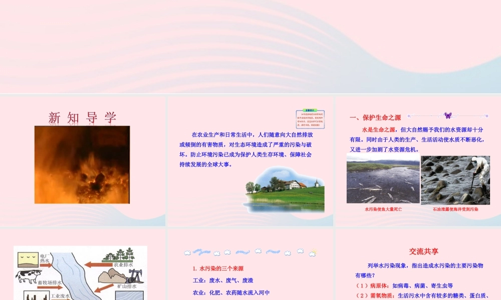 第四节  化学与环境保护课件 九年级化学下册 第十一单元 第四节 化学与环境保护课件 鲁教版