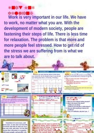 高中英语 Unit1 Lesson2 Relaxing课件 北师大版必修1 课件