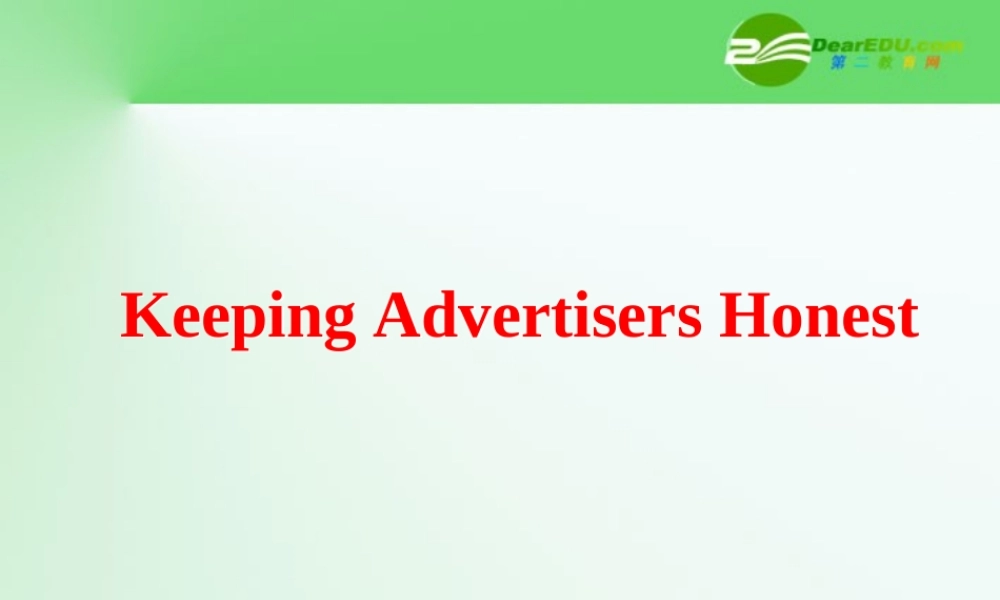 高中英语 Unit5Inside advertising-Using language课件 新人教选修9 课件
