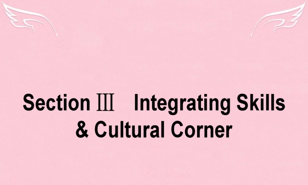 英语 Module 5 The Great Sports Personality Section 3 Integrating Skills  Cultural Corner课件 外研版必修5 课件