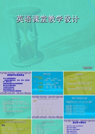 英语课堂教学设计 新课标 人教版 课件