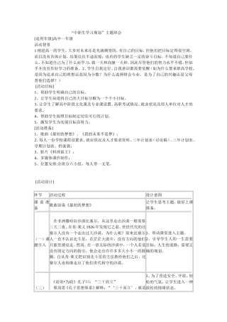 “中职生学习规划”主题班会---teacher