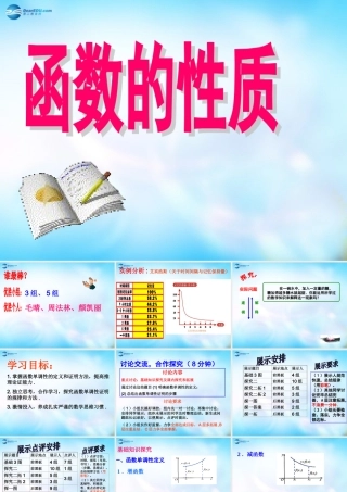 高中数学 函数的性质课件 新人教A版必修3 课件