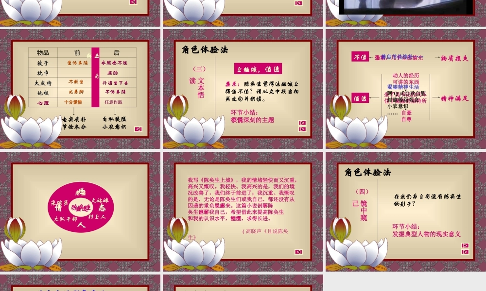 高二语文陈奂生上城课件