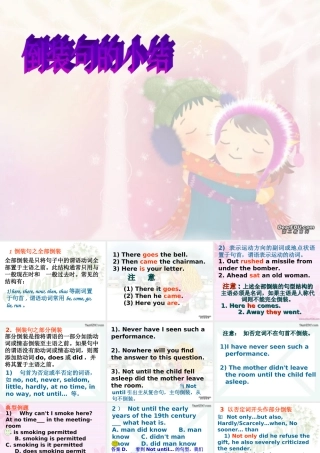 高三英语复习 倒装句 新课标 人教版 课件