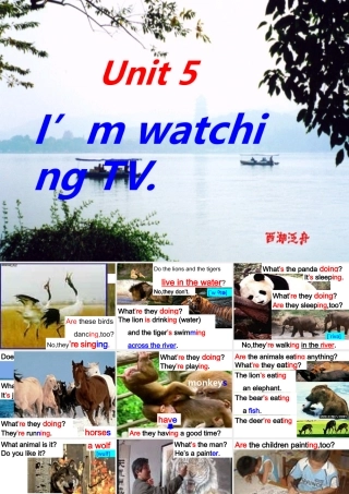 湖南省长沙县七年级英语下册Unit5I'm watching TV课件人教版新目标 课件