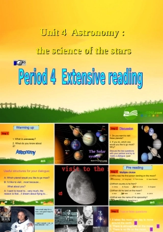 高中英语：unit4 astronomy a vsit to the moon课件新目标必修3 课件