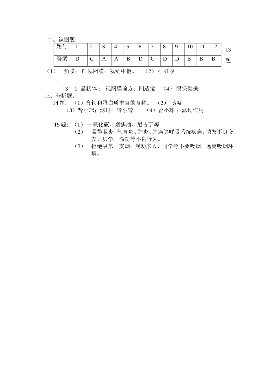 2010年九年级生物模拟试卷_第3页