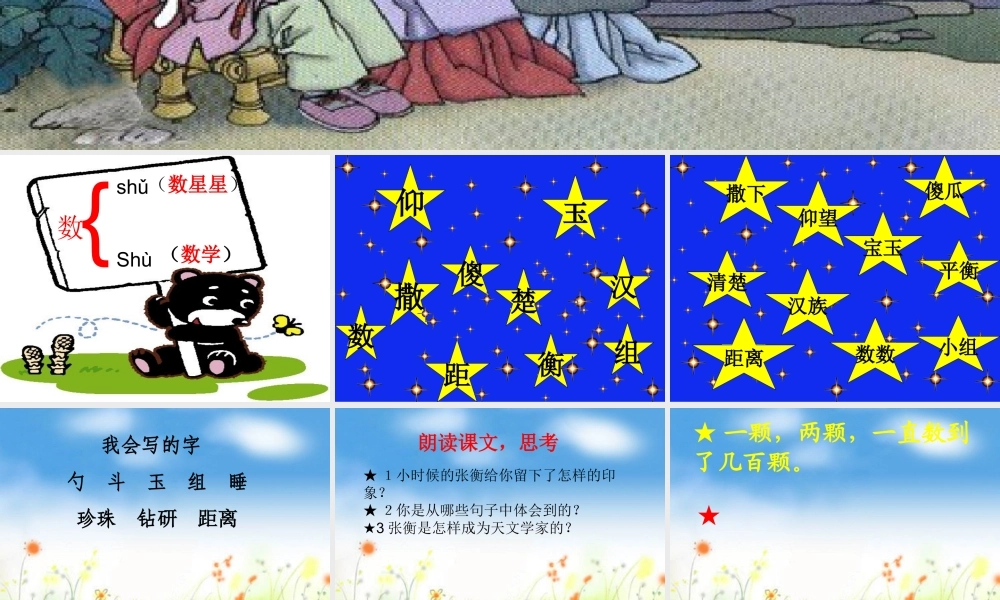 《数星星的孩子》教学课件