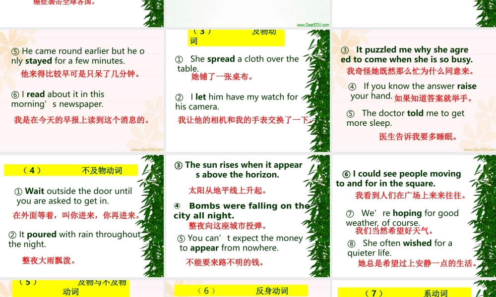 高考复习专题英语基本概念梳理 新课标 试题