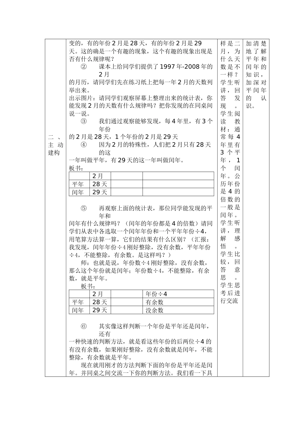 人教2011版小学数学三年级认识平年和闰年-(3)_第2页