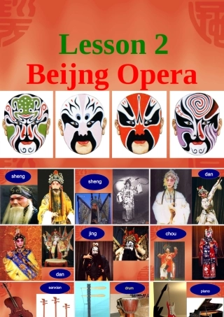 高中英语Unit 5 lesson 2 Beijing Opera课件1 北师大版 必修2 课件