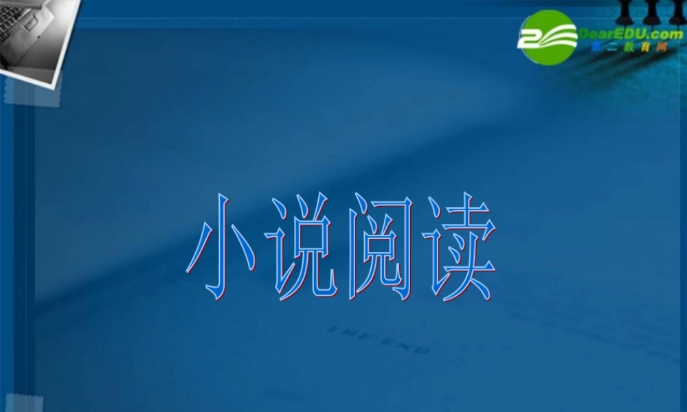 高考语文 小说阅读专题知识概述课件 苏教版 课件