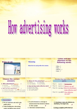 高中英语 Unit5(Enjoying novels)Reading课件(1) 新人教版选修10 课件