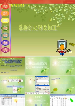高中信息技术：第三章(数据的处理及加工)课件(教科版必修) 课件