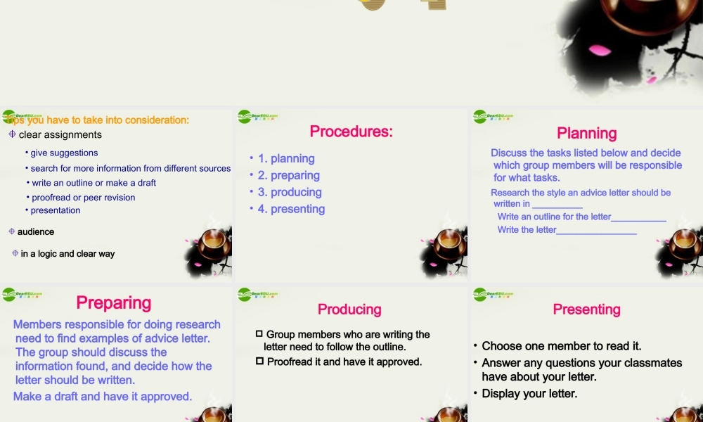 高中英语 Unit2 Project课件 牛津译林版必修1 课件