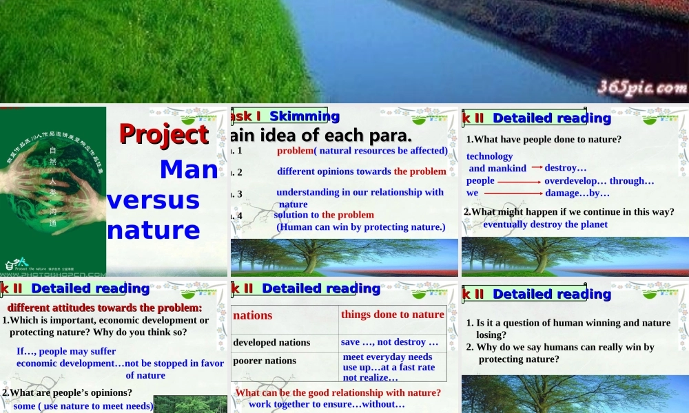 高中英语 Unit 3(Project)课件 牛津模块选修5 课件