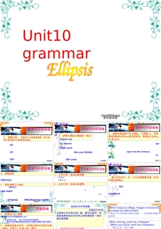 高二英语Unit10 grammar 人教版 课件