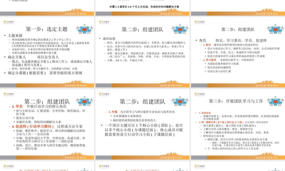 行动学习方法