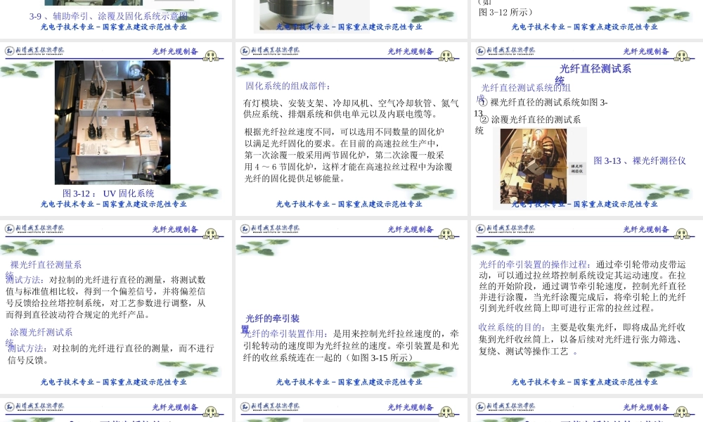 学习情境三：石英光纤拉丝