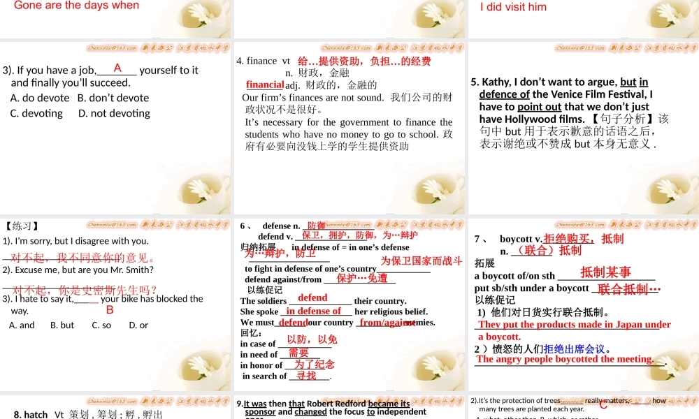 Reading(2)：Importantfilmeventsaroundtheworld