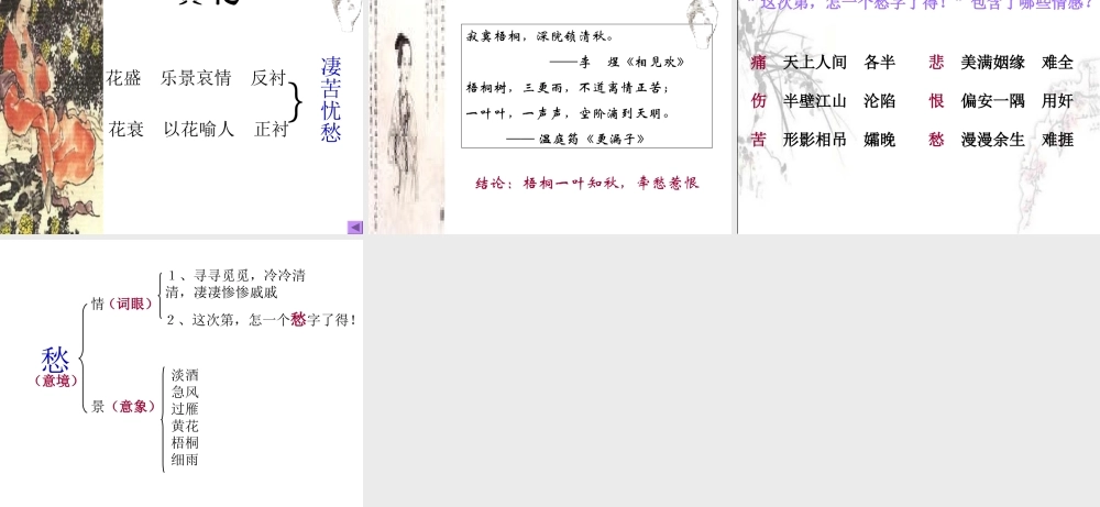 高中语文(声声慢)课件(语文版必修3) 课件