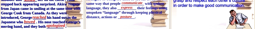 高一英语 Unit 4 Body language (Reading)课件1 新人教版必修4 课件
