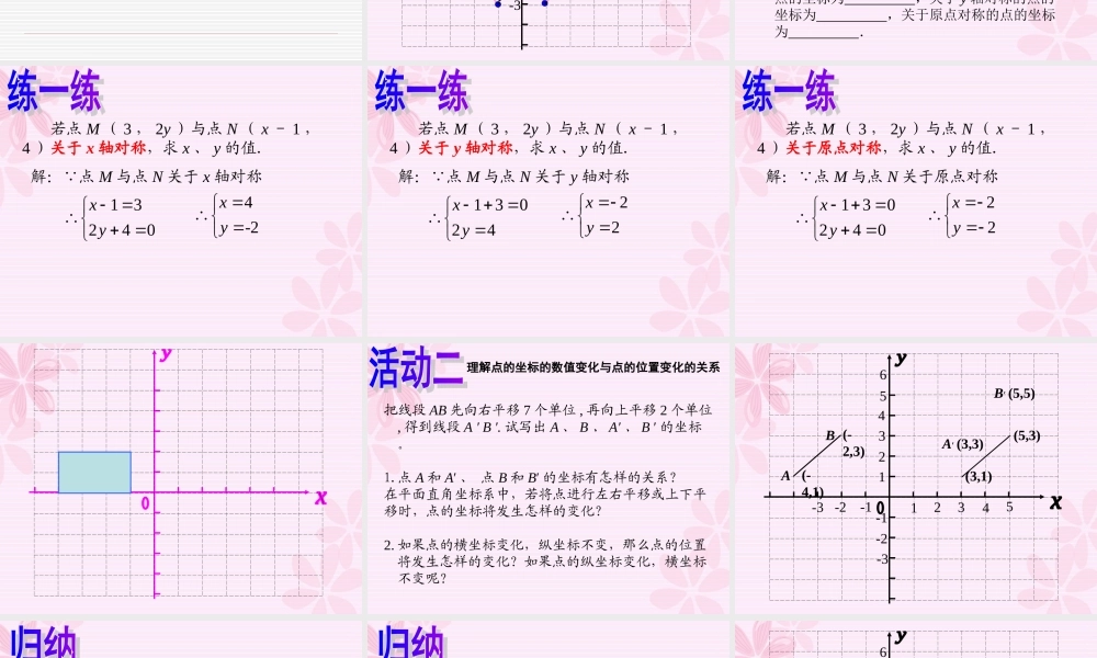 平面直角坐标系(第2课时)