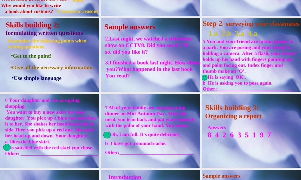 高中英语Unit 2 Language--taskppt 课件