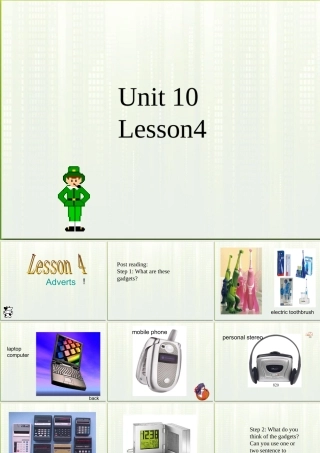 高中英语 Unit10 Lesson4 Adverts课件 北师大版必修4 课件