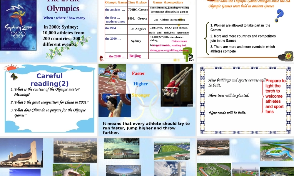 高一英语 unit8 reading ppt 课件