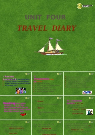 高中英语 TRAVEL  DIARY课件