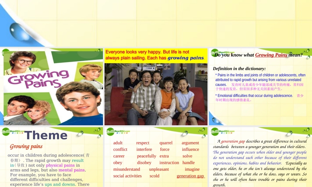 高中英语 Unit 2 Welcome to the unit课件 牛津版必修1 课件