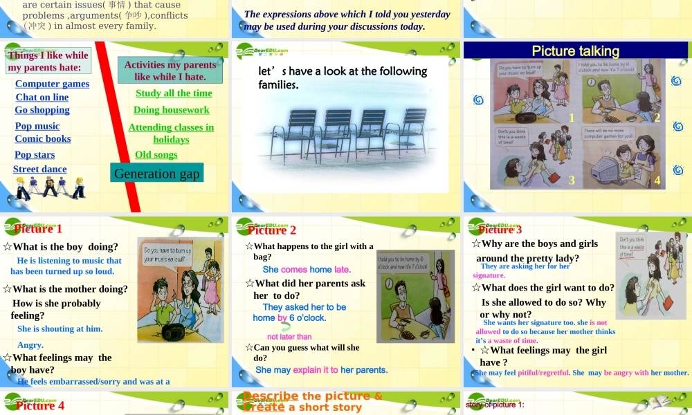 高中英语 Unit 2 Welcome to the unit课件 牛津版必修1 课件