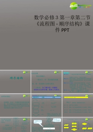高中数学 第一章第二节(流程图-顺序结构)课件 新人教A版必修3 课件