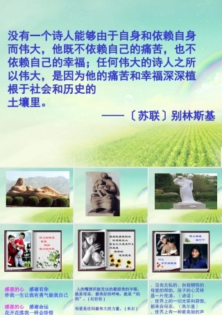 高中语文 大堰河我的保姆6课件 新人教版必修1 课件