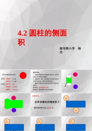 圆柱和圆柱的侧面积-(2)