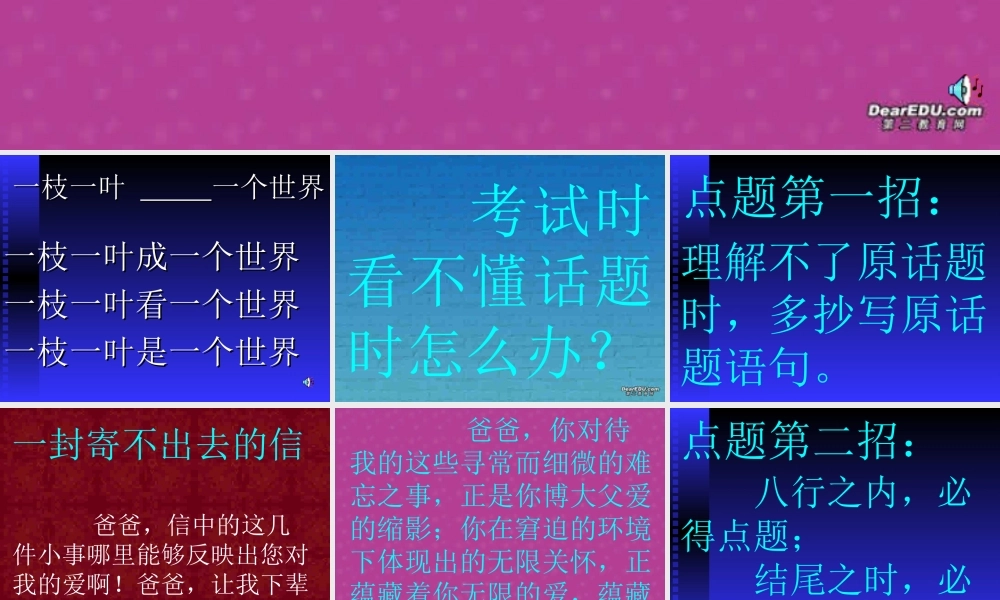 高考语文专题复习 高考作文的点题 人教版 试题