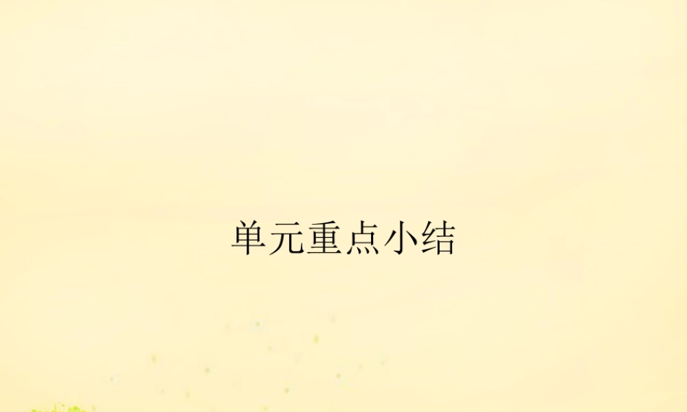 高中英语 Unit 4 Earthquakes单元重点小结课件 新人教版必修1 课件