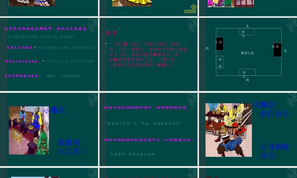 高中语文：26鸿门宴 课件 7 新人教版必修1 课件