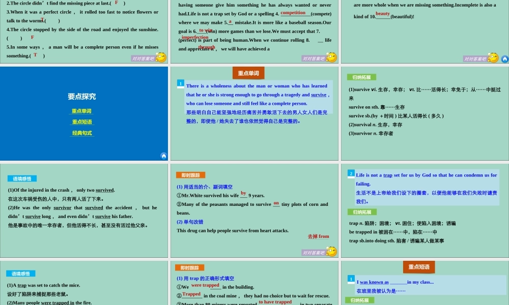 英语 Unit 3 Seeking Advice Period Two Integrating Skills  Further Reading课件 重庆大学版选修6