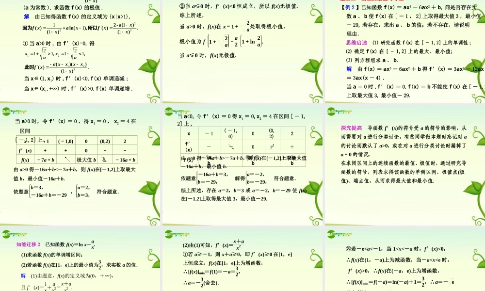 高考数学 3.4  导数的综合应用总复习课件