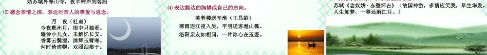 高考语文诗歌的思想内容课件
