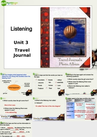 高中英语 Unit 3(Travel Journal)课件29 新人教版必修1 课件