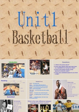 高中英语必修7Module 1 Basketball[TY]ppt1 课件
