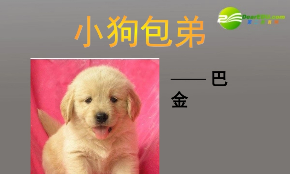 高中语文(小狗包弟) 教学课件 新人教版必修1 课件