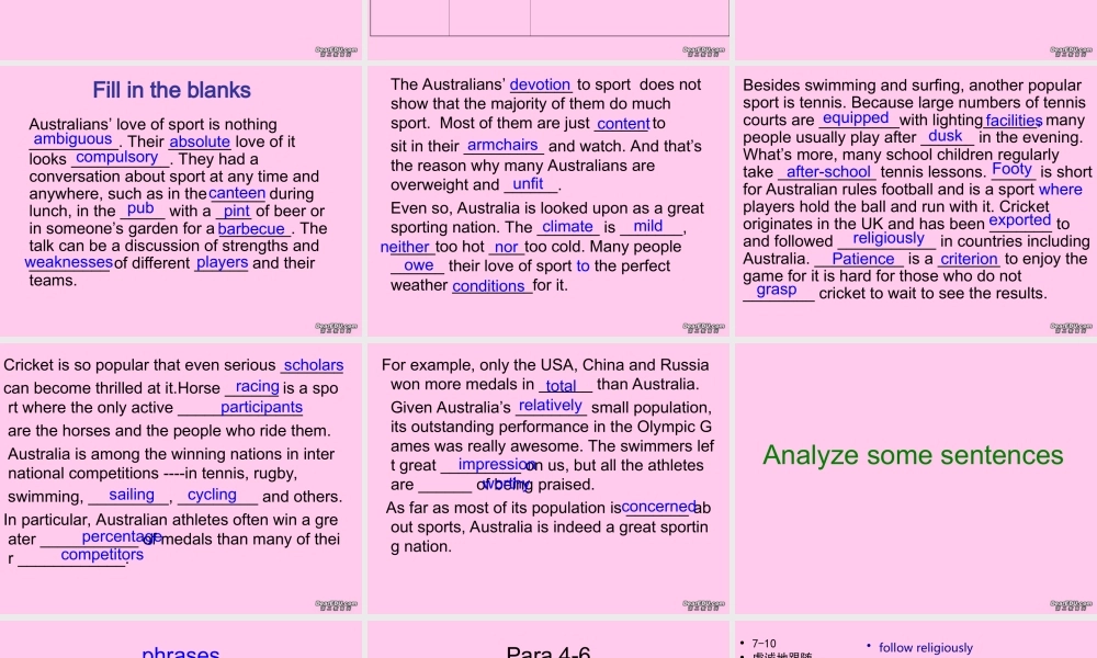 高二英语模块9 Unit1 Project课件 苏教版 课件